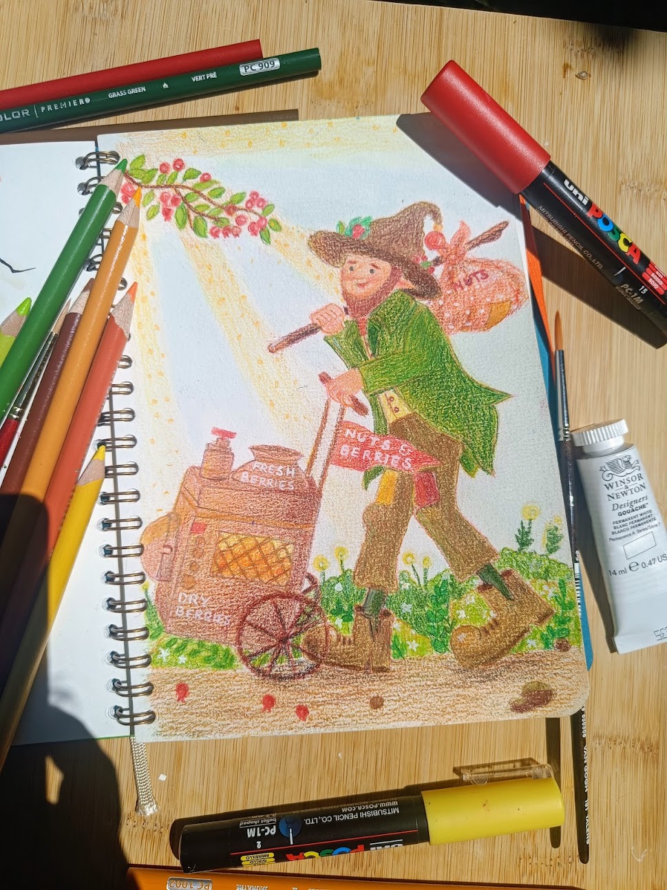 Nuts and berries seller